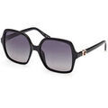 Lunettes de soleil Guess GU00190 Lunettes de soleil, Noir/Fum&eacute;e, 57 mm Noir Grenoble