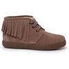Bottines enfant Pisamonas Bottes Enfants Su&egrave;de Franges Bout Rond Marron