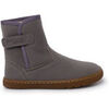 Bottines enfant Pisamonas Bottes Cuir Barefoot Fourrure Mouton