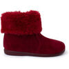 Chaussons enfant Pisamonas Bottes Fille Col Fourrure Semelle Fine