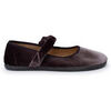 Ballerines Pisamonas Babies Barefoot Velours Bride Fronc&eacute;e Gris