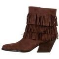 Bottes femme sur Grenoble : Bottines Super Mode Bottines &agrave; Zip Marron