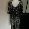 Robe courte Breal Robe &eacute;vas&eacute;e sequins noir gris argent Br&eacute;al Noir