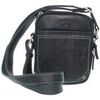 Pochette Francinel Sacoche bandouli&egrave;re en cuir ref 33340 no Noir