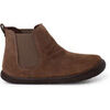 Boots enfant Pisamonas Bottes Barefoot Cuir Su&eacute;d&eacute; Style Chelsea Marron