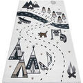 Tapis Rugsx Tapis FUN Indian pour enfants, village indien, 180x270 cm Beige 180x270 cm. . Maison & D&eacute;co > Tapis. Grenoble