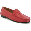 Mocassins Atlanta Mocassin Mocassins Yoki en petit cuir grain&eacute; Rouge