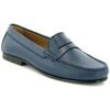 Mocassins Atlanta Mocassin Mocassins Yoki en petit cuir grain&eacute; Bleu