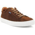 Baskets basses Atlanta Mocassin Tennis en cuir su&eacute;d&eacute; Marron Grenoble