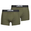 Boxers Levis SOLID BASIC BOXER ORGANIC COTTON Pack de 2 Kaki