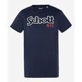 Tee-shirts sur Grenoble : T-shirt Schott - T-shirt col rond - marine