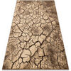 Tapis Rugsx Tapis KARMEL Terra sol fissur&eacute; noix 300x400 cm Marron 300x400 cm. . Maison & D&eacute;co > Tapis.