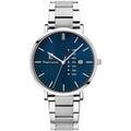 Hommes sur Grenoble : Montre Pierre Lannier Montre Homme DATA Bleu Acier Argent&eacute; Bleu