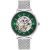 Montre Pierre Lannier Coffret Homme AUTOMATIC Vert Cuir Brun