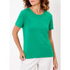 T-shirt La Fiancee Du Mekong T-shirt coton flamm&eacute; bio uni SOLIANE Vert