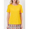 T-shirt La Fiancee Du Mekong T-shirt coton flamm&eacute; bio uni SOLIANE Jaune
