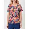 T-shirt La Fiancee Du Mekong T-shirt coton flamm&eacute; bio imprim&eacute; SOLIANE Bleu