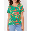 T-shirt La Fiancee Du Mekong T-shirt coton flamm&eacute; bio imprim&eacute; SOLIANE Vert