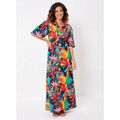 Robe La Fiancee Du Mekong Robe chemise longue fluide imprim&eacute;e ELENA Multicolore