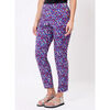 Pantalon La Fiancee Du Mekong Pantalon cigarette 7/8&egrave;me coton stretch WENDY Violet