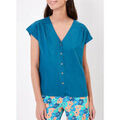 T-shirt La Fiancee Du Mekong Blouse fluide col V VALERIA Grenoble