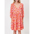 Robe courte La Fiancee Du Mekong Robe ample fluide &agrave; volants LOLITA Orange