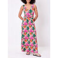 Robe La Fiancee Du Mekong Robe longue imprim&eacute;e maille fluide BLONDY Rose