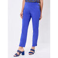 Pantalon La Fiancee Du Mekong Pantalon cigarette 7/8&egrave;me coton stretch WENDY Bleu Grenoble