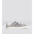 Chaussures d&eacute;contract&eacute;es femme sur Grenoble : Slip ons Cariuma OCA Low toile off-white imprim&eacute; bandana Blanc