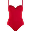 Maillots de bain Lisca Maillot de bain une pi&egrave;ce pr&eacute;form&eacute; PORTOFINO Rouge