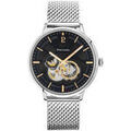 Hommes sur Grenoble : Montre Pierre Lannier Montre Homme TRIO Noir Acier milanais Argent&eacute; Noir