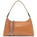 Sac &agrave; main LANCASTER Sac baguette Zipp&eacute; S Suave Ace Camel Marron Grenoble