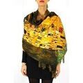 Echarpe Kebello Echarpe "Le baiser" Klimt F, Jaune Grenoble