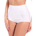 Culottes & autres bas
sur Grenoble : Culottes gainantes Daxon by - Gaine-culotte &agrave; plastron brod&eacute; Blanc