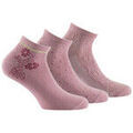 Chaussettes sur Grenoble : Chaussettes Kindy Lot de 3 paires d'ultra courtes motif fleurs en coton