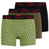 Boxers HUGO LOT DE TROIS BOXERS LONGS VERTS EN COTON STRETCH AVEC T Vert
