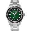 Montre Pierre Lannier Montre Homme INTI Vert Acier Argent&eacute; Vert