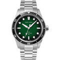 Hommes sur Grenoble : Montre Pierre Lannier Montre Homme INTI Vert Acier Argent&eacute; Vert