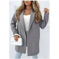 Manteaux sur Grenoble : Manteau Kebello Manteau Mi Long F, Gris