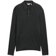 Pull Tom Tailor - Pull fin col polo - anthracite