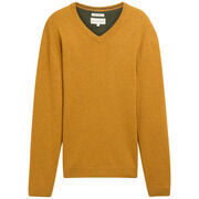 Pull Tom Tailor - Pull col v - moutarde