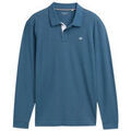 Polo Tom Tailor - Polo manches longues - bleu p&eacute;trole Bleu Grenoble