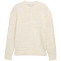 Pull Tom Tailor - Pull en tricot - &eacute;cru Blanc