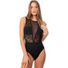Maillots de corps Admas Body tulle et dentelle Sexy Love Noir