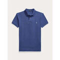 Polo Ralph Lauren Polo ajust&eacute; bleu en coton piqu&eacute; Bleu Grenoble