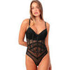 Maillots de corps Admas Body tanga armatur&eacute; Maxine Noir