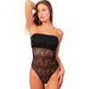 Maillots de corps Admas Body bandeau bustier Lace Noir