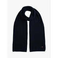 Echarpe Tommy Hilfiger Echarpe c&ocirc;tel&eacute;e marine en coton Bleu