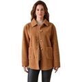 Manteaux sur Grenoble : Manteau Daxon by - Veste en maille moutonn&eacute;e Beige