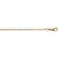 Collier Brillaxis Chaine plaqu&eacute; or maille for&ccedil;at 45cm Jaune Grenoble